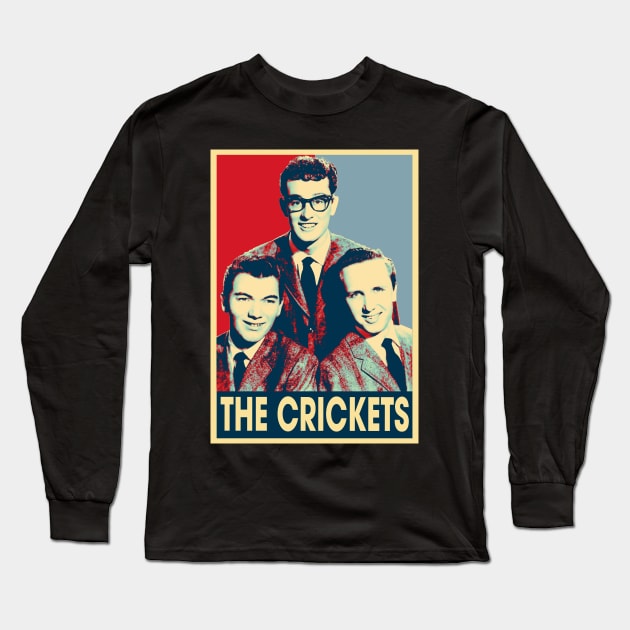 Rockin' with The Crickets Classic Rock Revival Tee Long Sleeve T-Shirt by Mckenna Paucek